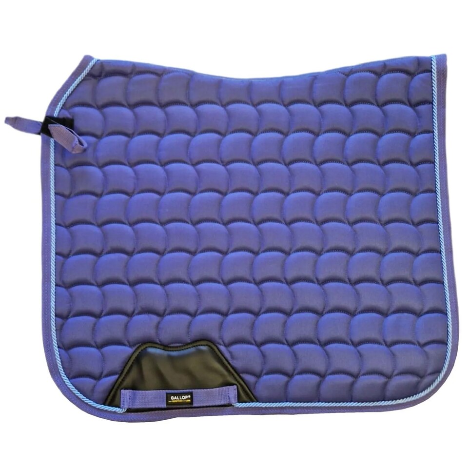 Gallop Logo Quilted Horse Dressage Saddlepad | Blue | Navy | X Full | 1