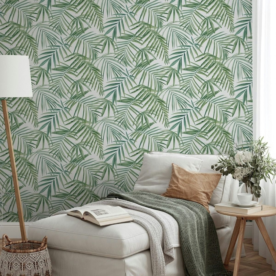 image 1 of Arthouse Palm Leaf Wallpaper - Green - 10m x 0.5m