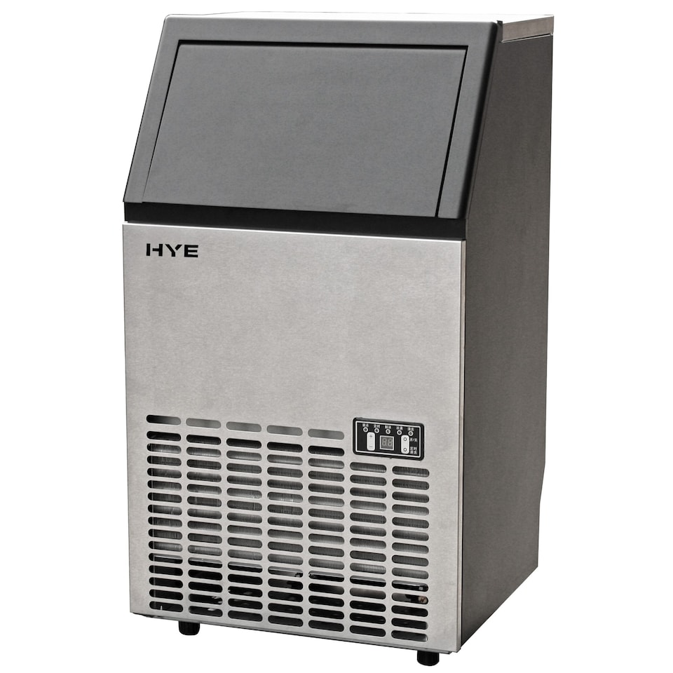 image 1 of HYE 45kg Large Commercial Ice Machine - Stainless Steel - IM45KB27