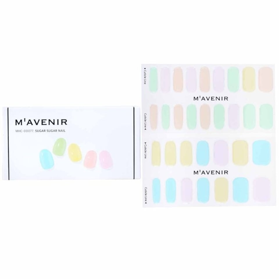 image 1 of Nail Sticker (assorted Colour) - # Sugar Sugar Nail - 32pcs Multi