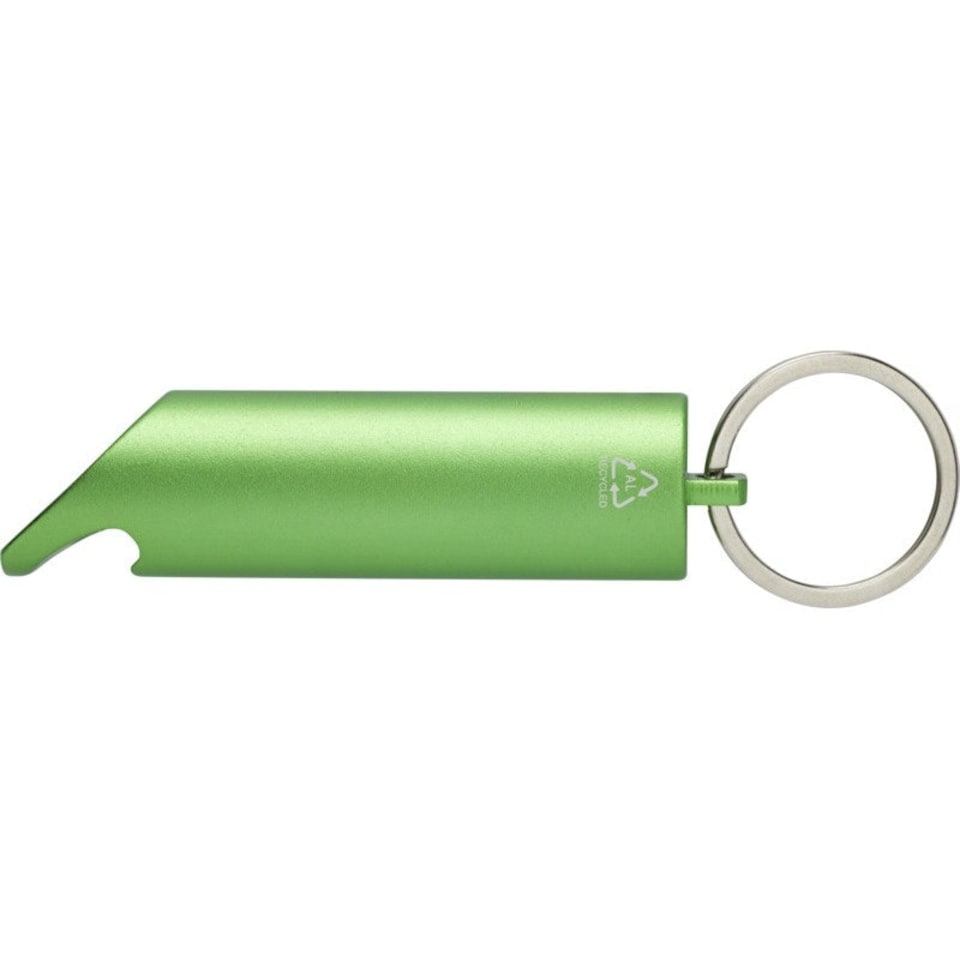 image 1 of Flare Recycled Aluminium Torch Keyring - Green - One Size