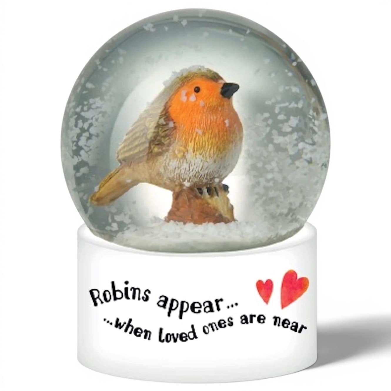 Heaven Sends Large Robins Appear When Loved Ones Are Near Snow Globe