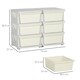 image 10 of HOMCOM Kids Storage Unit Toy Box Vertical Dresser with Six Drawers Blue | 75 x 37 x 56.5cm