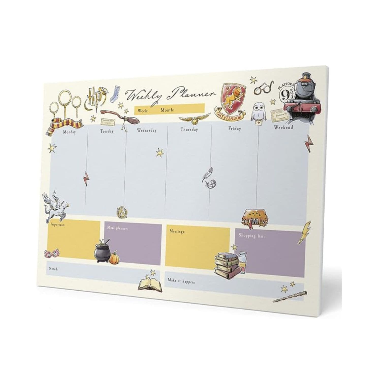 Grupo Erik Harry Potter A3 Weekly Planner Notepad Multi