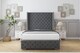 image 1 of Sloomy Arundel Armour Coniston Bed Frame With Mattress With 50"  Upholstered Wingback Headboard 3' Single