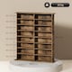 image 7 of HOMCOM CD Storage Unit DVD Tower Blu-ray Storage Shelf for Office, Brown