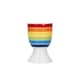 image 10 of KitchenCraft Egg Cup Set Multicolour Heart Striped 4 Piece