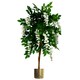 image 1 of 130cm Luxury Artificial Wisteria Tree White Flowers - Premium Range Gold Metal Planter