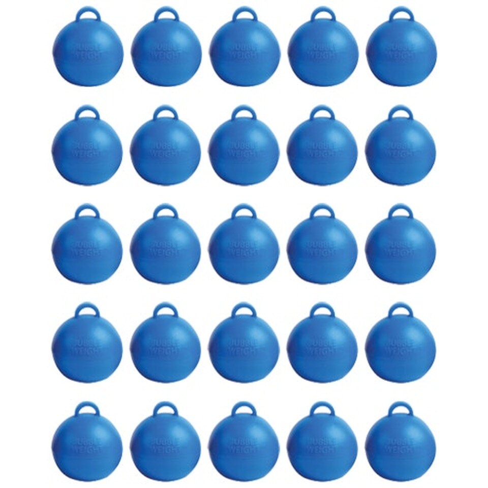 Blue Bubble Balloon Weights - Pack of 25