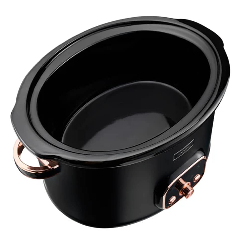 image 1 of Cooks Professional 8L Digital Slow Cooker with Glass Lid | Black | Black & Copper