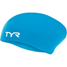 TYR Long Hair Wrinkle-Free Silicone Swim Cap