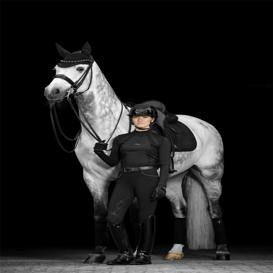 image 1 of LeMieux Crystal Suede Dressage Pad Brown | Small/Medium