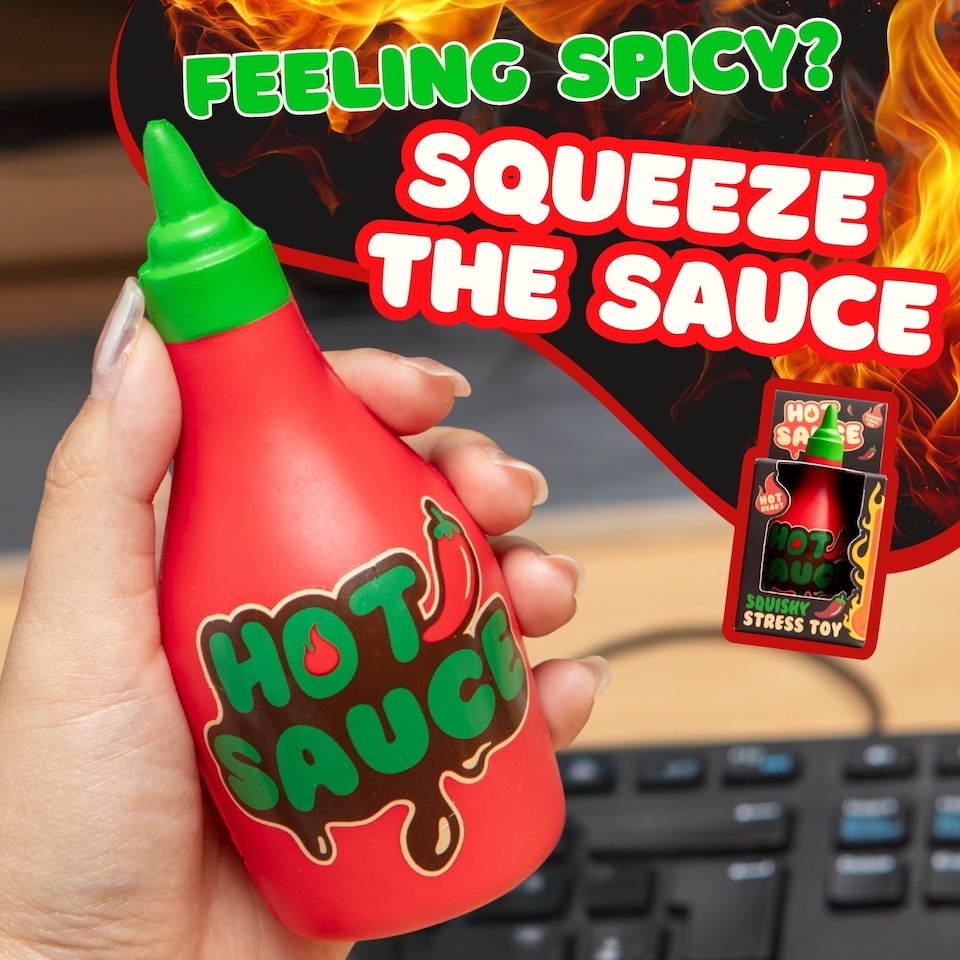 image 1 of Hot Sauce Funny Stress Toy for Adults