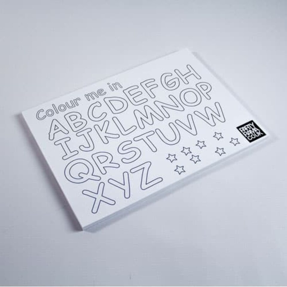 ABC Colouring Themed A4 Colouring sheet