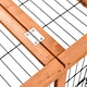 image 8 of PawHut Rabbit Hutch, Guinea Pig Hutch Outdoor Detachable Cage w/ Tray & Roof