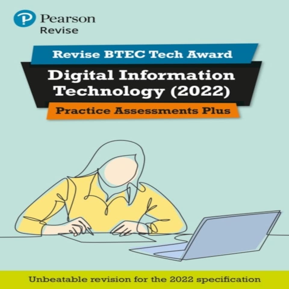Pearson Revise Btec 2022 Tech Award Digital Information Technology Practice Assessments Plus - For 2026 2027 Exams