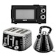 image 1 of GEEPAS Electric Kettle 4 Slice Bread Toaster & Microwave Kitchen Set