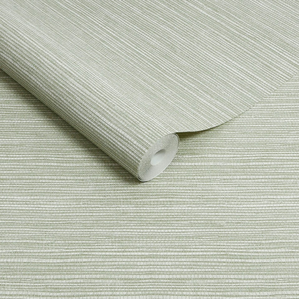 image 1 of Superfresco Easy Emperor Grasscloth Sage Wallpaper Green | Green