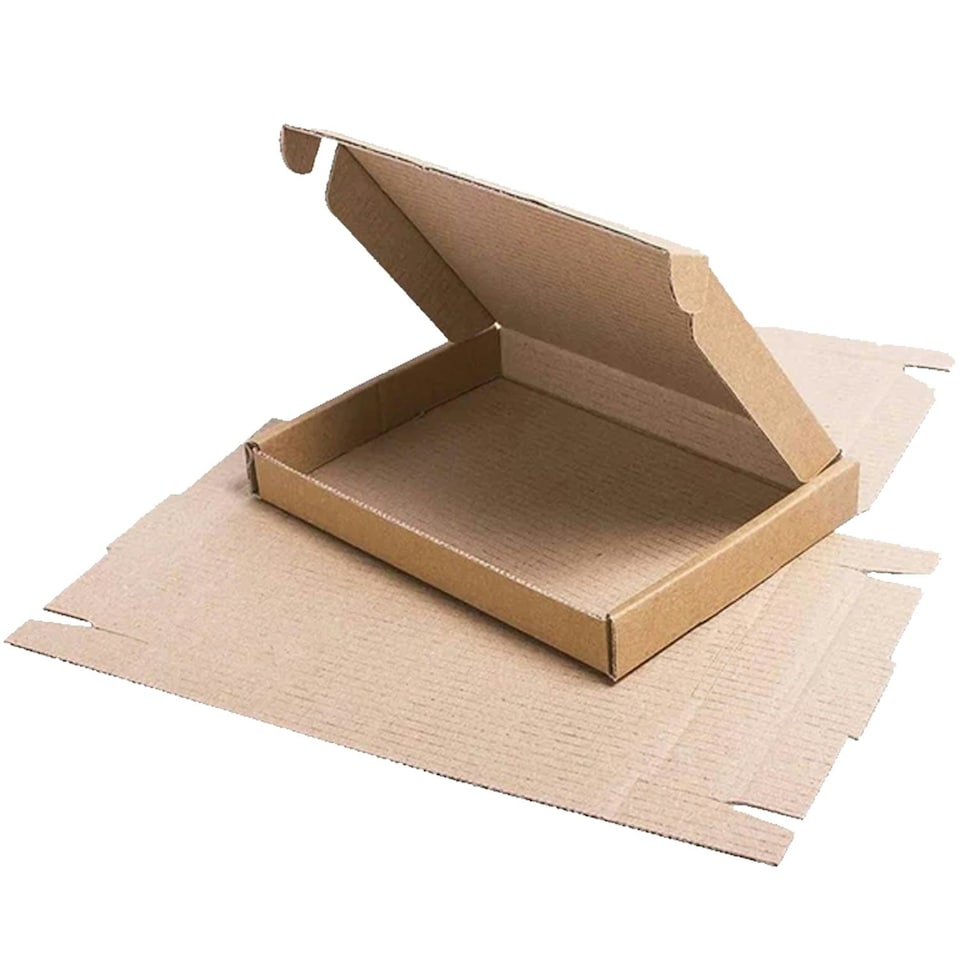 image 1 of 50 x Brown Small Single Wall Die Cut Packing Shipping Boxes C5 Brown