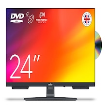 C2424F 24 Inch Full HD LED TV Built in DVD Player, Frameless TV HD , Satellite Receiver Pitch Perfect Sound
