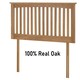 image 1 of 4ft6 Double Genuine Solid Oak Headboard Bedhead.Oak Wood Wooden Head Board N/A | 4ft6 Double