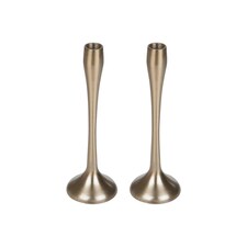 Metal Candle Holder Candlesticks Set Gold Silver Decorative Decor | Gold | 2x Gold Small | Small | 2