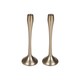 image 1 of Metal Candle Holder Candlesticks Set Gold Silver Decorative Decor | Gold | 2x Gold Small | Small | 2