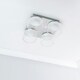image 2 of ValueLights Alissa Polished Chrome IP44 4 Way Clear Glass Integrated LED Ceiling Light | Chrome
