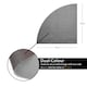 image 5 of Nicoman Quadrant Reversible Dual-Colour PVC Shower Mat - 53cm | Grey | Grey/Brown | Quadrant 53x53cm