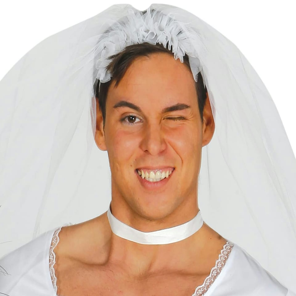 image 1 of Fancy Dress Adult Male Bride - L