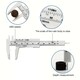 image 8 of 2Pc Plastic Vernier Calliper Set Diameter Measuring Gauge Tool Ruler 3'' 6'' UK
