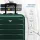 image 4 of 55x40x20cm Ryanair (Priority) TUI, Carry on Cabin Suitcase Hard Shell Approved for 60+ Airlines Green | Forest Green/Black | Cabin Bag