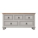 image 3 of Mercers Furniture Corona Grey Wax 5 Drawer Storage Chest Blanket Box Ottoman Coffee Table Trunk Solid Wood Mexican Pine Wooden