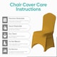 image 3 of Chair Cover Spandex Polyester Stretch Fabric Dining Slipcovers - 10pcs