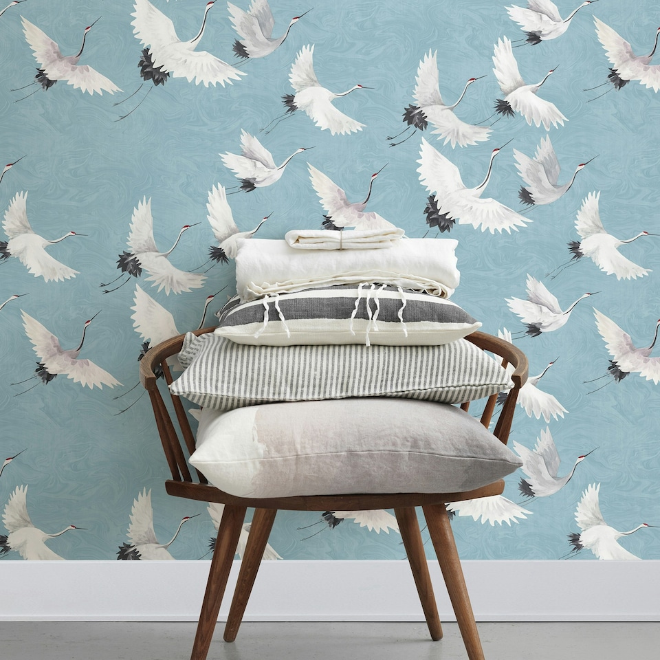 image 1 of NuWallpaper NU2680 Halcyon Peel & Stick Wallpaper, Blue Multi