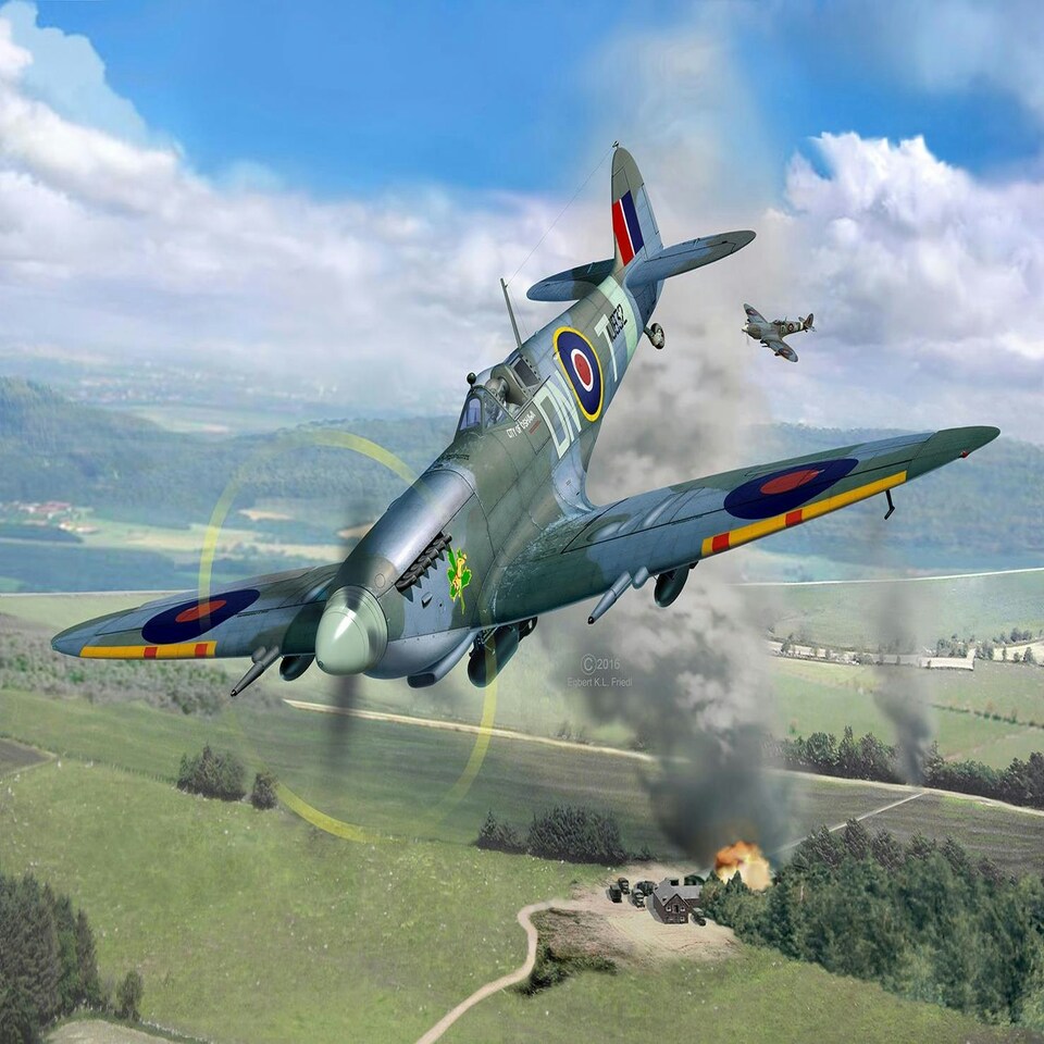 Revell British Supermarine Spitfire Mk.IXC Model Set (1:32 Scale)