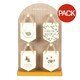 image 1 of Something Different Mini Camping Hanging Sign Set (Pack of 24) - White - One Size
