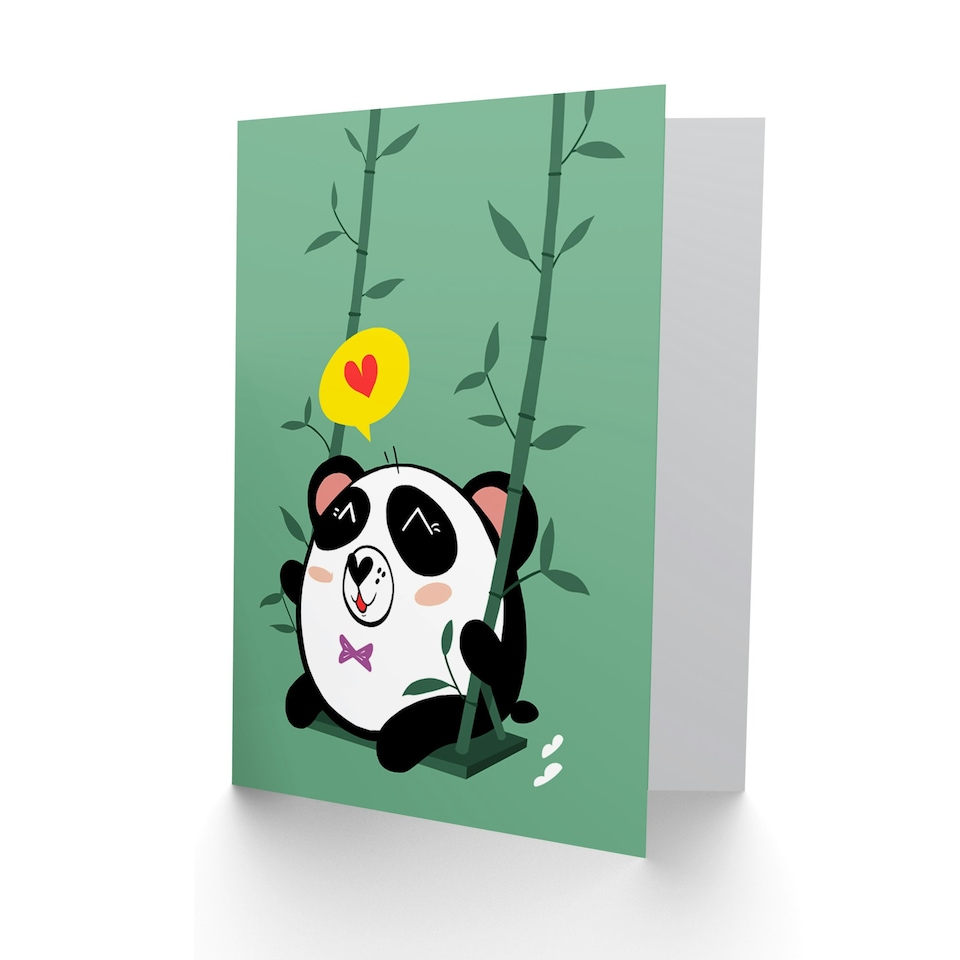 image 1 of Kawaii Love Kids Children Panda Kids Birthday Child Kids Card