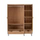 image 3 of Leon 3 Door 2 Drawer Wardrobe - L47 x W118.5 x H190.5 cm - Medium Oak Effect Brown