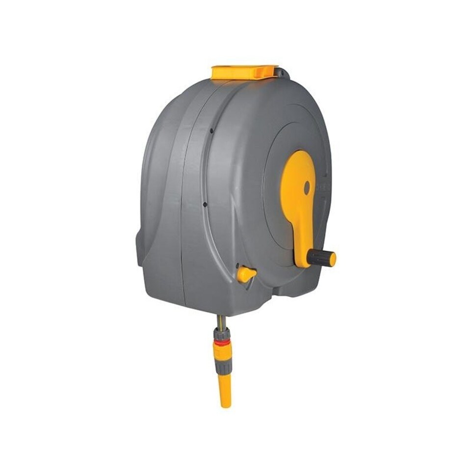 image 1 of Hozelock 2496 Wall Mounted 40m Fast Reel + 40m Of 12.5mm Hose - Multi Colour - One Size | Multi
