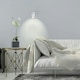 image 3 of ValueLights Retro Eyeball Spotlight Gloss White Wall Light and GU10 Spotlight LED 5W Cool White 6500K Bulb White