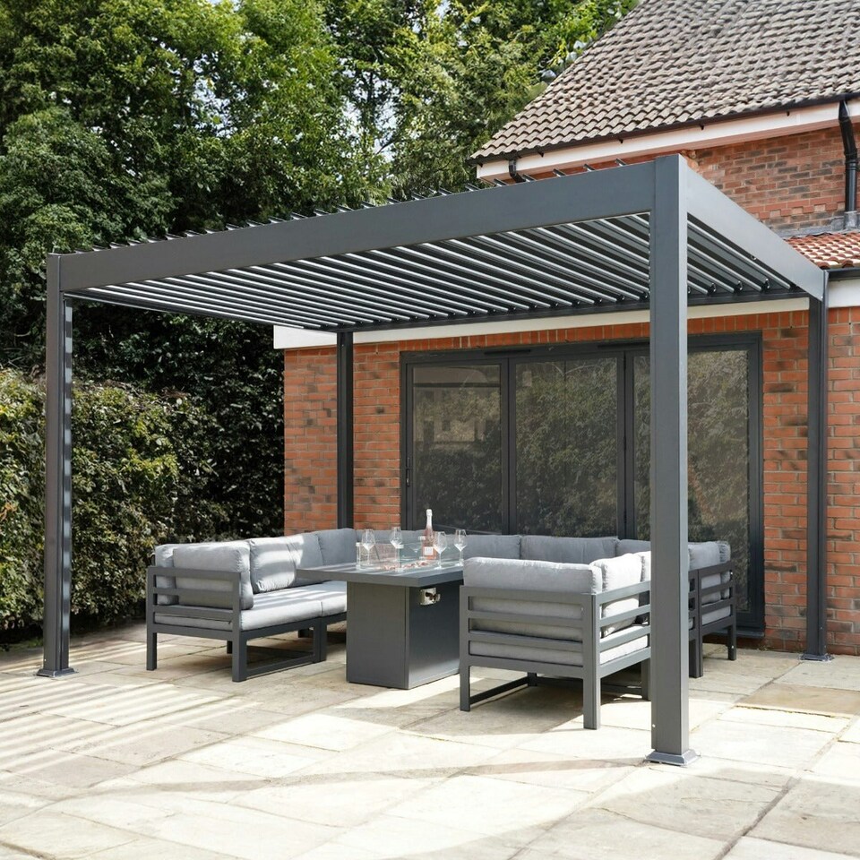 image 1 of Aluminium Pergola 3m x 3m