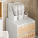 image 8 of SoBuy Mobile File Cabinet Printer Stand with 2 Drawers, White & Natural Wood, 17.7x17.7x23.2 inches, 19 kg - ASK06-WN