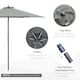 image 3 of Outsunny 2.8m Garden Parasol Umbrella, Round Outdoor Market Table Umbrella Sun Shade Canopy, Dark Grey