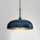 image 4 of Milagro Pendant Lamp Lincoln Blue/Gold 1XE27 35cm