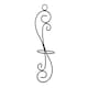 image 1 of Tom Chambers Handcrafted Verona Black Metal Garden Patio Herb Plant Flower Pot Wall Mount Holder Black
