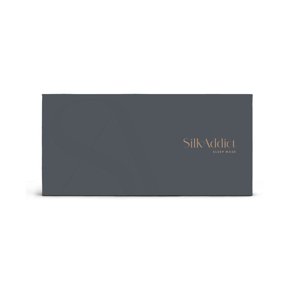 image 1 of Silk Addict 100% Mulberry Silk Sleep Mask – Charcoal | Grey | 1