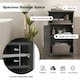 image 6 of COSTWAY Bathroom Floor Cabinet Single Door w/Shelf Grey Grey