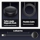 image 5 of Dyzi 2-Pack Magnetic Dock Charger Charging Cable USB-A 5V/2A for Samsung Galaxy Watch 7 6 5 4 3 Ultra FE Pro Classic Active 2/1 - Black
