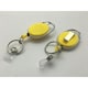 image 5 of Yellow Solid Key Reel with Keyring & ID Card Badge Holder